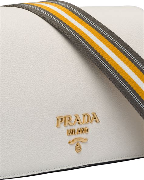 white leather prada bag